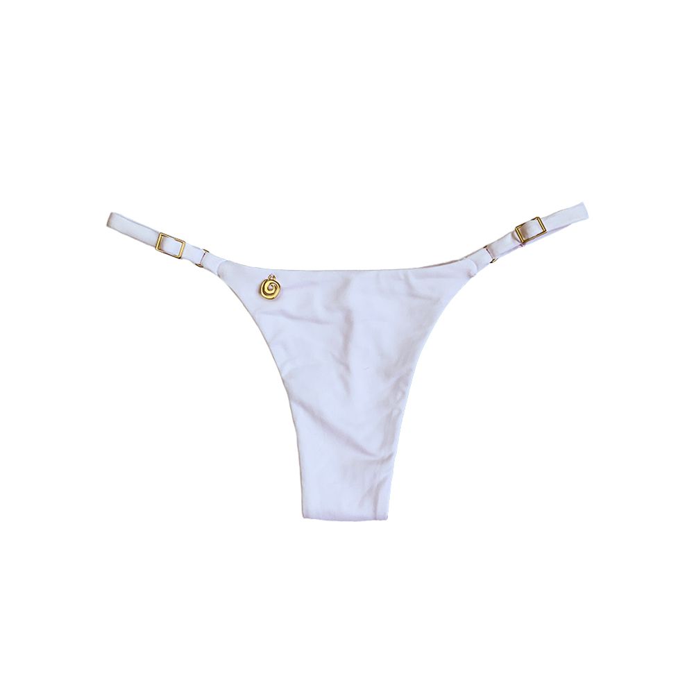 Biquini com Regulagem Fio Duplo - Fran branco - solarbikinis