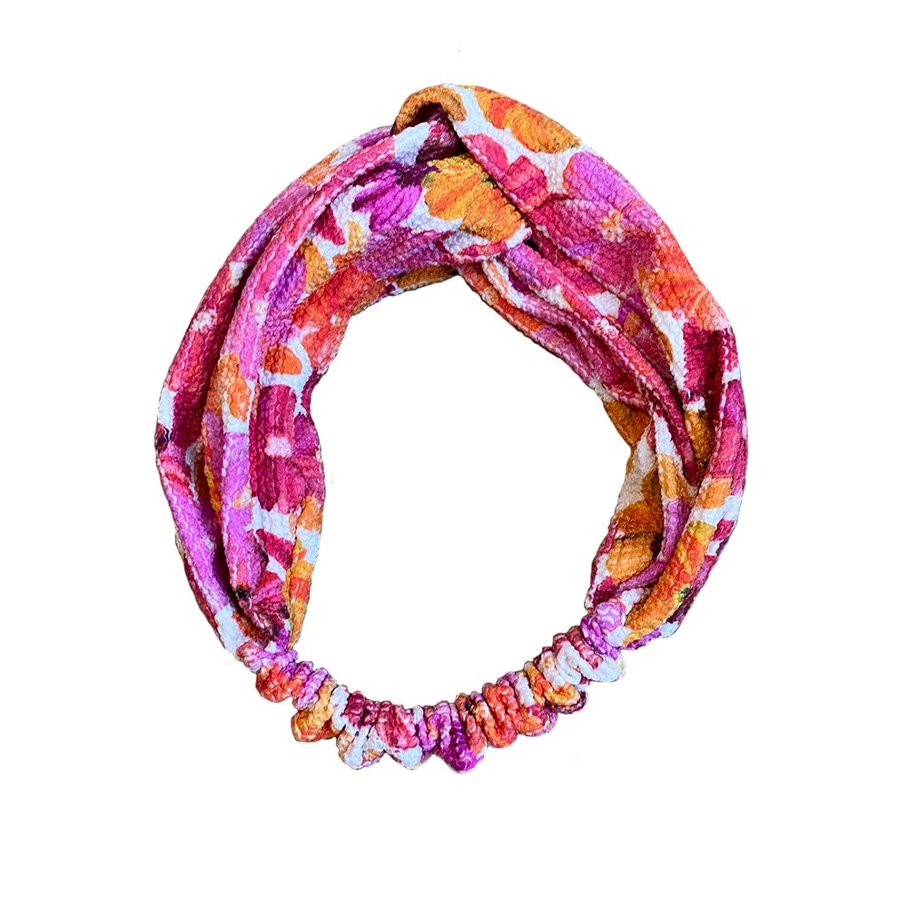 Faixa de Cabelo Tiara onça branca 3D Solar Bikinis